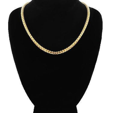 Mens Franco Chain in 10K Yellow Gold 4 mm